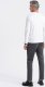 Ombre Longsleeve męski bez nadruku z dekoltem w serek - biały V3 OM-LSBL-0108 S 7