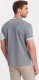 Ombre T-shirt męski z elastanem z kolorowymi rękawami - szary V4 OM-TSCT-0176 S 9