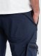 Ombre Męskie spodnie JOGGERY z zapinanymi kieszeniami cargo - granatowe V5 OM-PAJO-0135 M 12