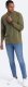Ombre Longsleeve męski washowany henley z raglanowymi rękawami - ciemnooliwkowy V4 OM-LSWL-22FW-001 XXL 3