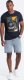 Ombre T-shirt męski bawełniany z nadrukiem winyl - granatowy V2 OM-TSPT-0119 L 4