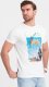 Ombre T-shirt męski bawełniany z nadrukiem California - biały V1 OM-TSPT-0128 XXL 3