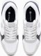 Ombre Buty męskie sneakersy z łączonych materiałów i siateczką - biało-granatowe V3 OM-FOSL-0155 45 1