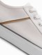 Ombre Klasyczne męskie trampki z nitami - białe V3 OM-FOTL-0147 41 4