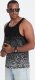 Ombre Męski tank top bawełniany z gradientowym nadrukiem - czarny V2 OM-TSTT-22SS-001 S 1