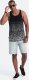 Ombre Męski tank top bawełniany z gradientowym nadrukiem - czarny V2 OM-TSTT-22SS-001 S 3