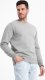 Ombre Bluza męska dresowa BASIC z okrągłym dekoltem - szara V8 OM-SSBN-0175 XXL 3