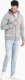 Ombre Męska bluza dresowa BASIC rozpinana z kapturem - szara V8 OM-SSBZ-0178 S 4