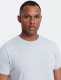 Ombre Męski klasyczny bawełniany T-shirt BASIC - szary melanż V5 OM-TSBS-0146 S 2
