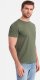Ombre T-shirt męski klasyczny bawełniany BASIC - khaki V6 OM-TSBS-0146 L 3