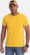 Ombre T-shirt męski klasyczny bawełniany BASIC - musztardowy V8 OM-TSBS-0146 XXL 1