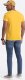Ombre T-shirt męski klasyczny bawełniany BASIC - musztardowy V8 OM-TSBS-0146 XXL 5
