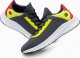 Ombre Męskie sneakersy z neonowymi wstawkami  grafitowe V3 OM-FOKS-0118 41 5