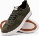 Ombre Sneakersy męskie wsuwane ze strukturalnego materiału  oliwkowe V2 OM-FOSL-0154 43 1