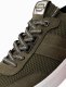 Ombre Sneakersy męskie wsuwane ze strukturalnego materiału  oliwkowe V2 OM-FOSL-0154 43 1
