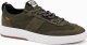 Ombre Sneakersy męskie wsuwane ze strukturalnego materiału  oliwkowe V2 OM-FOSL-0154 43 3