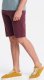 Ombre Szorty męskie dresowe bawełniane BASIC  bordowe V3 OM-SRBS-0149 M 5