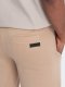 Ombre Dresowe męskie szorty bawełniane BASIC  beżowe V6 OM-SRBS-0149 XL 5