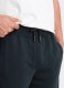 Ombre Męskie bawełniane szorty dresowe BASIC  czarne V9 OM-SRBS-0149 S 2