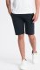 Ombre Męskie bawełniane szorty dresowe BASIC  czarne V9 OM-SRBS-0149 S 3