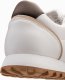 Ombre Patchworkowe męskie buty sneakersy z łączonych materiałów  biało-piaskowe V1 OM-FOSL-0144 45 5