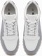 Ombre Patchworkowe buty męskie sneakersy z łączonych materiałów  biało-szare V3 OM-FOSL-0144 40 3