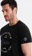 Ombre T-shirt męski z nadrukiem Ombre Casual Style  czarny V2 OM-TSPT-0144 L 1