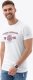 Ombre T-shirt męski z nadrukiem w stylu college  biały V1 OM-TSPT-0137 XL 1