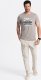 Ombre Męski bawełniany t-shirt z nadrukiem San Francisco  popielaty V4 OM-TSPT-0120 XXL 4