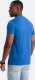 Ombre Męski t-shirt z okrągłym rozpinanym dekoltem henley  niebieski V2 OM-TSCT-0155 M 4