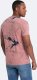 Ombre T-shirt męski bawełniany w esy-floresy  różowy V5 OM-TSFP-0184 L 5