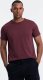 Ombre Klasyczny T-shirt męski bawełniany BASIC - bordowy V10 OM-TSBS-0146 S 1