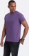 Ombre Męski klasyczny bawełniany T-shirt BASIC - fioletowy V13 OM-TSBS-0146 XL 1