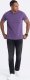Ombre Męski klasyczny bawełniany T-shirt BASIC - fioletowy V13 OM-TSBS-0146 XL 3