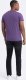 Ombre Męski klasyczny bawełniany T-shirt BASIC - fioletowy V13 OM-TSBS-0146 XL 5