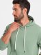 Ombre Komplet dresowy męski bluza kangurka + szorty  zielony V3 Z75 XXL 1