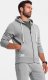 Ombre Dresowy męski komplet bluza rozpinana + szorty  szary V8 Z76 M 1