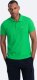 Ombre Męska koszulka polo jednokolorowa BASIC z dzianiny pique - neonowa zieleń V25 OM-POBS-0100 M 3
