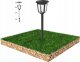 Aigostar  2X Lampa Led Solarna Wbijana Zewnętrzna 55Cm 0,3W 7