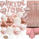 Springos Zestaw dekoracji na wieczór panieński balony napis rose gold UNIWERSALNY 1