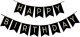 Springos Balony na urodziny 53 szt. dekoracje z napisem happy birthday złoty/czarny/srebrny/biały UNIWERSALNY 1