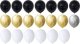 Springos Balony na urodziny 53 szt. dekoracje z napisem happy birthday złoty/czarny/srebrny/biały UNIWERSALNY 2