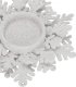 Springos Świecznik świąteczny postawka na świeczkę tealight brokatowa srebrna UNIWERSALNY 1