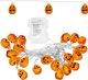 Springos Lampki na Halloween dynie girlanda łańcuch świetlny na baterie i pilota 20 LED UNIWERSALNY 12