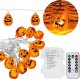 Springos Lampki na Halloween dynie girlanda łańcuch świetlny na baterie i pilota 20 LED UNIWERSALNY 5