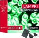 Lampki choinkowe Springos Lampki choinkowe 300 led zielone 22,5 m oświetlenie świąteczne UNIWERSALNY 12