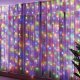 Lampki choinkowe Springos Kurtyna świetlna 200 led girlanda, lampki druciki wewnętrzno-zewnętrzne z programatorem multikolor UNIWERSALNY 13