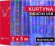Lampki choinkowe Springos Kurtyna świetlna 200 led girlanda, lampki druciki wewnętrzno-zewnętrzne z programatorem multikolor UNIWERSALNY 10
