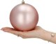 Springos Bombki choinkowe 4 szt. ozdoby świąteczne zawieszki 12 cm rose gold UNIWERSALNY 7