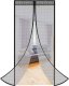 Springos Moskitiera na drzwi balkonowe magnetyczna 100 x 210 cm osłona na taras, czarna UNIWERSALNY 10